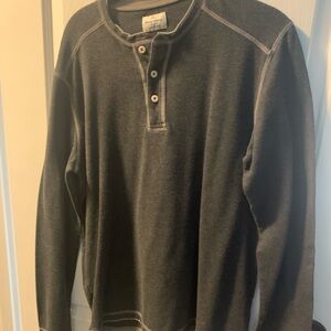 Tommy Bahama Charcoal Henley Shirt